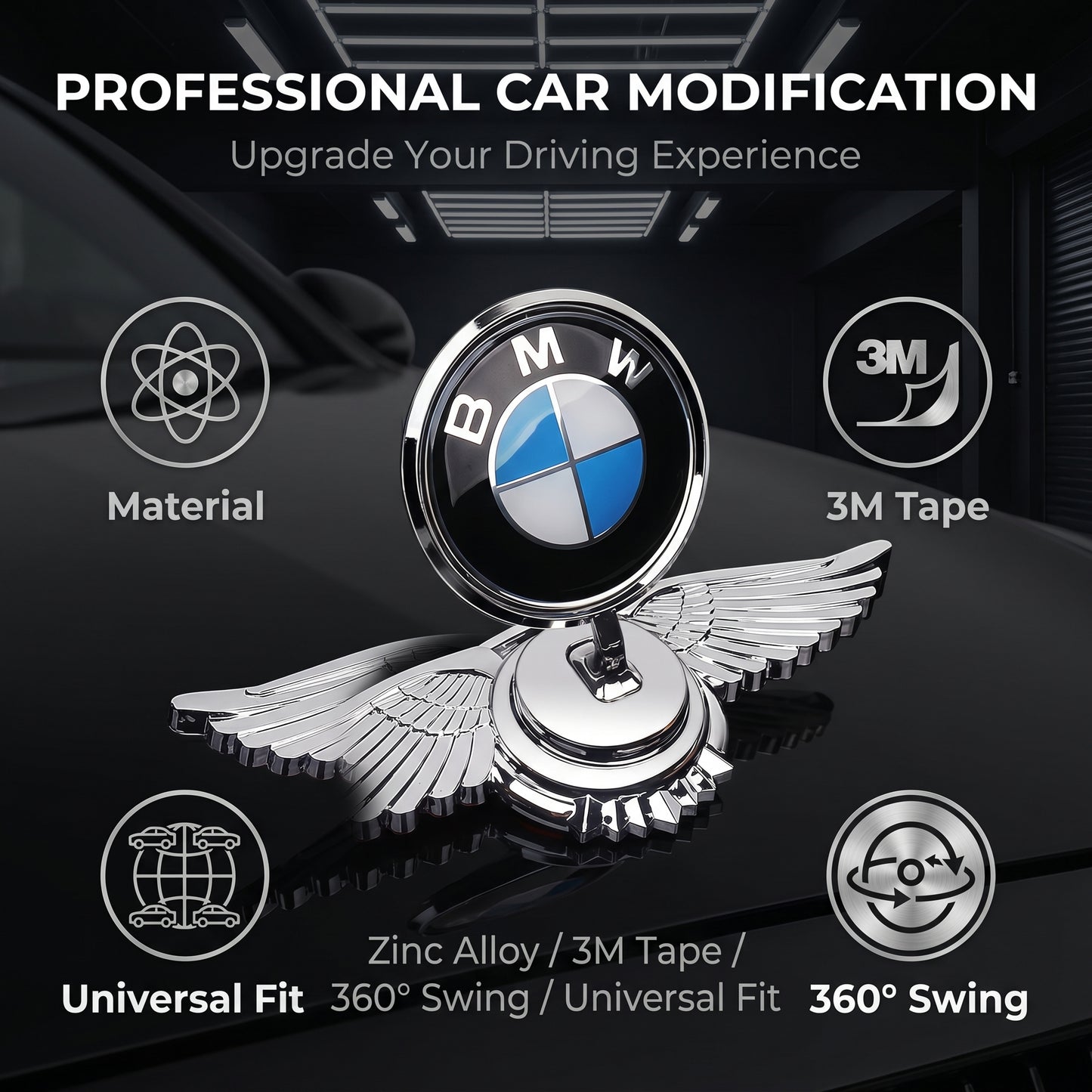 Auto Modifikation Dekoration Motorhauben-Logo