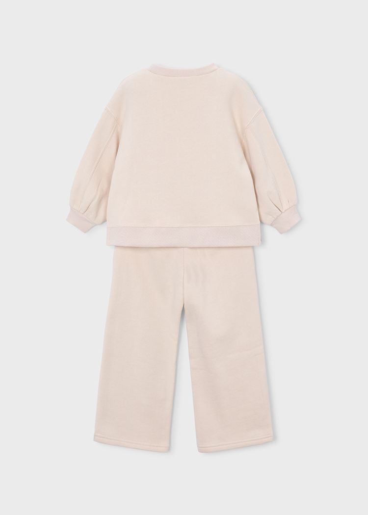 Girls' Cotton Floral Printed Top & Trousers Set